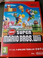 New Super Mario Bros. Wii - Wii, Spelcomputers en Games, Gebruikt, Eén computer, Ophalen of Verzenden, Platform