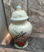 Vintage Jay gemberpot Japans porselein vogels en bloemen, Ophalen