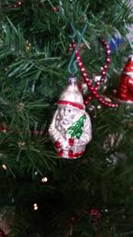 prachtige oude glazen kerstbal model kerstman, Diversen, Kerst, Ophalen of Verzenden, Gebruikt