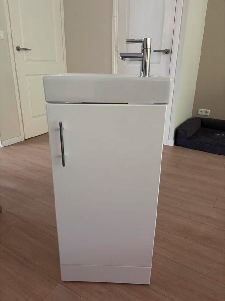 Toiletmeubel wastafelmeubel fontein nieuw wit, Huis en Inrichting, Badkamer | Badkamermeubels, Nieuw, Overige typen, Minder dan 100 cm