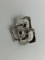 V254 Prachtige zilveren broche modernist Andreas Daub, Ophalen of Verzenden, Zilver, Broche