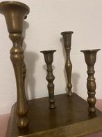 Vintage Bronzen Kandelaar voor 5 Kaarsen, Antiek en Kunst, Ophalen of Verzenden, Koper of Brons