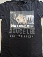 Bruce Lee t-shirt zwart met print voor en achterzijde, Ophalen of Verzenden, Gedragen, Maat 48/50 (M), Zwart