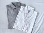 Eurochic shirts (2x) grijs en wit - Maat 41, Kleding | Heren, Overhemden, Eurochic, Gedragen, Halswijdte 41/42 (L), Ophalen of Verzenden