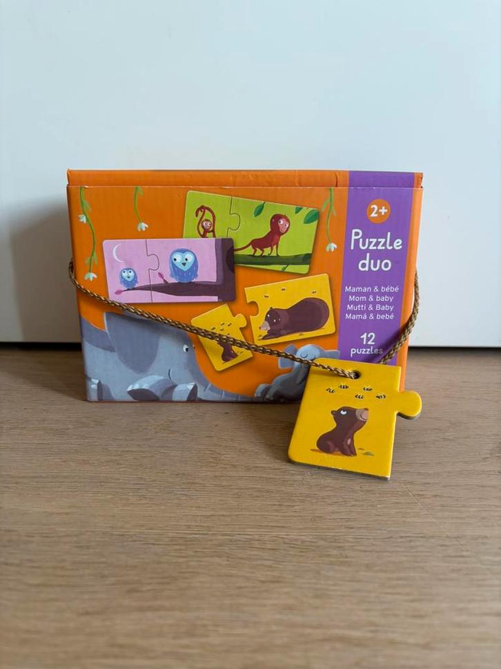 Djeco puzzel “Puzzle duo, mama & baby”, als nieuw!, Kinderen en Baby's, Speelgoed | Overig, Zo goed als nieuw, Jongen of Meisje
