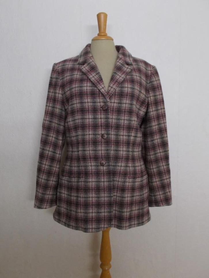 100% wol klassiek/Engels ruit jasje van Laura Ashley! M/L, Kleding | Dames, Jasjes, Kostuums en Pakken, Zo goed als nieuw, Jasje