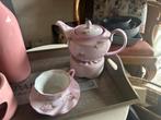 Theepot met warmhouder en 1 kop en schotel, Antiek en Kunst, Ophalen
