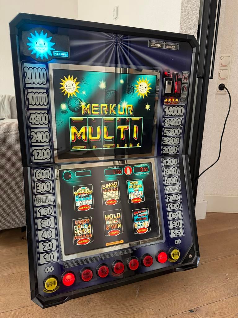 Merkur Multi Gokkast - Klassieker!, Verzamelen, Automaten | Gokkasten en Fruitautomaten, Euro, Ophalen of Verzenden, Gebruikt