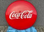 MEGA EMAILLE RECLAME BORD COCA COLA 120 cm rood origineel!, Ophalen, Zo goed als nieuw, Reclamebord