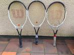 3 Tennisrackets, Sport en Fitness, Tennis, Ophalen, Gebruikt, Racket, Wilson