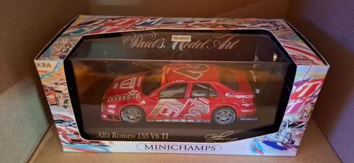 1.43 alfa romeo 155 v6 ti, Hobby en Vrije tijd, Modelauto's | 1:43, Zo goed als nieuw, Auto, MiniChamps, Ophalen of Verzenden