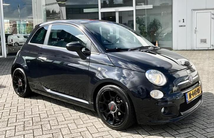 Fiat 500 1.2 C 2014 Zwart, Auto's, Fiat, Particulier, ABS, Airbags, Airconditioning, Alarm, Bluetooth, Boordcomputer, Centrale vergrendeling