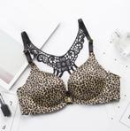 Luipaard racerback push up BH panter dames vrouwen sexy, Verzenden, Bruin, BH