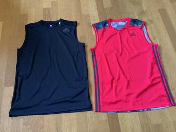 2 nieuwe adidas hemdshirts maat m beschikbaar voor biedingen