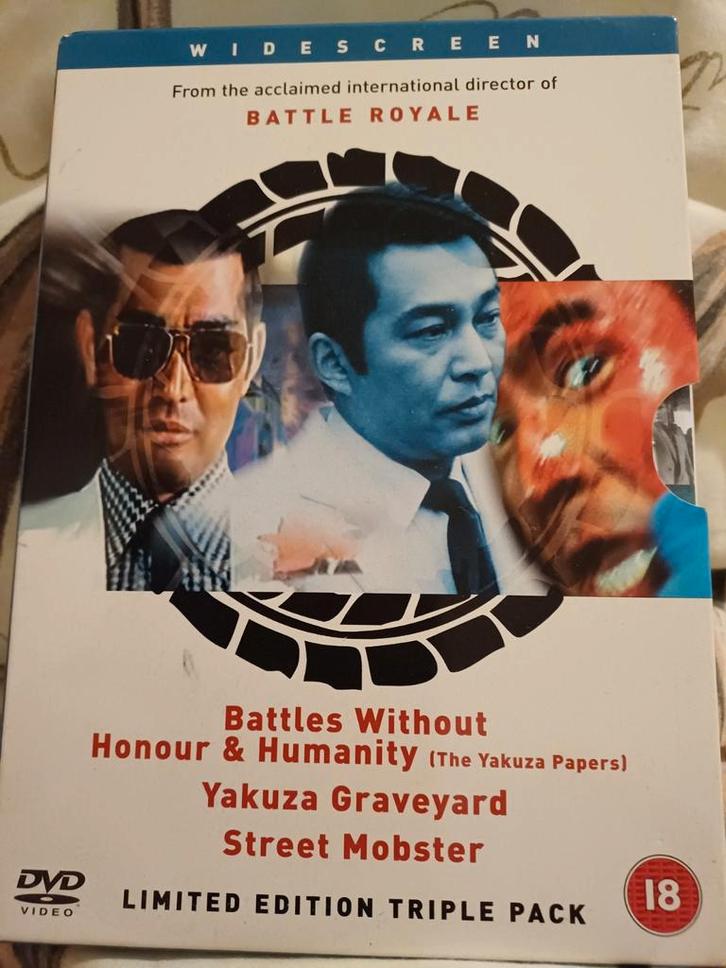 Zeldzame DVD Set: Battles Without Honour & Humanity, Cd's en Dvd's, Dvd's | Overige Dvd's, Zo goed als nieuw, Boxset, Vanaf 16 jaar
