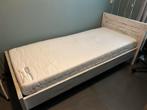 Bed 90x210 steigerhout look incl. matras, Ophalen, Gebruikt, 90 cm, Eenpersoons