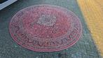 Prachtig groot vintage oud roze Perzisch rond tapijt 200cm, Perzisch, Rond, 200 cm of meer, Ophalen of Verzenden