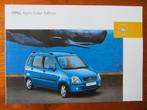 Opel Agila Color Edition (febr. 2002), Ophalen of Verzenden, Nieuw, Opel