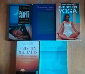 Pakket meditatie, yoga boeken (5st.) beschikbaar voor biedingen