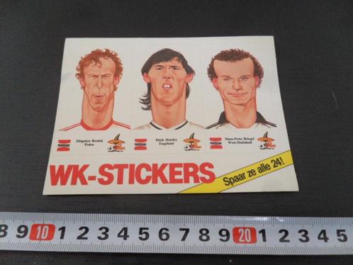 sticker voetbal WK 1986 set strip boniek hateley briegel, Verzamelen, Stickers, Zo goed als nieuw, Bedrijf of Vereniging, Ophalen