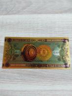 Gouden biljet 1 bitcoin, Ophalen of Verzenden, Bankbiljetten