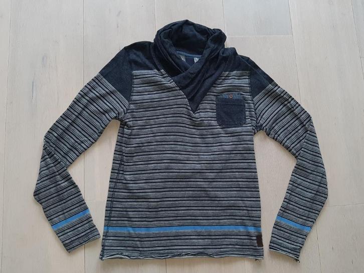 Revelation donkerblauw gestreepte longsleeve maat XS, Kleding | Heren, Truien en Vesten, Zo goed als nieuw, Maat 46 (S) of kleiner