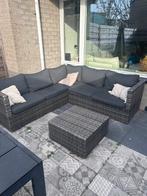 Lounge set met kussens - Wicker, Tuin en Terras, 5 zitplaatsen, Ophalen of Verzenden, Zo goed als nieuw, Loungeset
