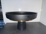 Riviera Maison Plateau Zwart/Goud - 30cm, Overige materialen, Schaal, Rond, Ophalen of Verzenden