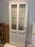 Grote Houten Binnendeur met Glas 210x82cm, Doe-het-zelf en Verbouw, Deuren en Horren, 80 tot 100 cm, Binnendeur, Ophalen of Verzenden