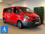 Ford Transit Custom L2H1 Rolstoelbus 5+1, Auto's, Bestelauto's, Gebruikt, Zwart, 4 cilinders, Ford