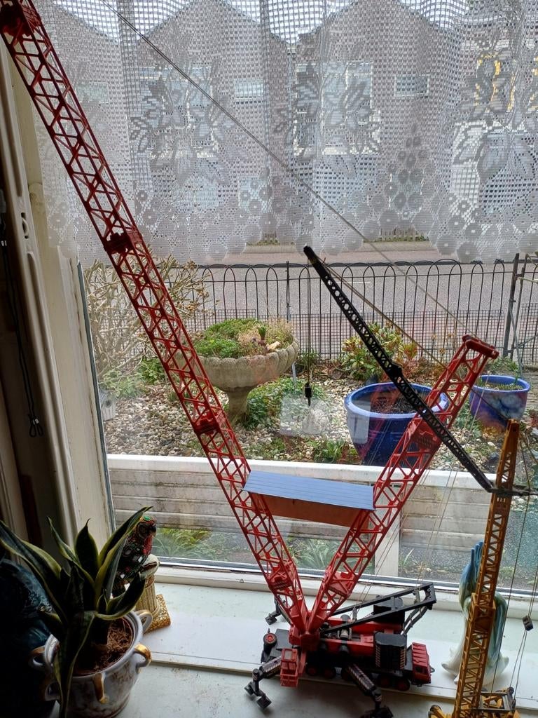 Speelgoed kraan mammoet kraan, hoogte 1 meter, Ophalen of Verzenden, Gebruikt