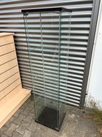 Glazen vitrine kast met deur TEAB, Huis en Inrichting, Kasten | Vitrinekasten, Ophalen, Minder dan 50 cm, Glas, 150 tot 200 cm