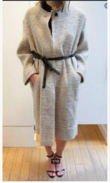 Isabel Marant geweldige jas mt Fr 38 (NL36/38) jute/wol ZGAN beschikbaar voor biedingen