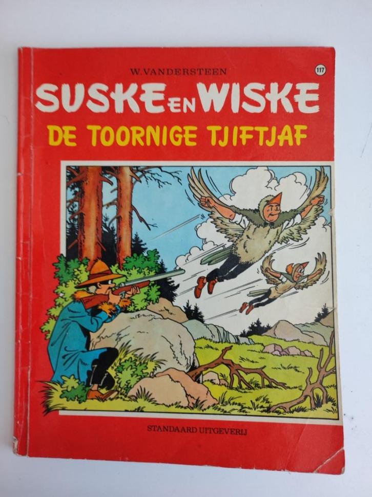 Suske en Wiske eerste druk nr 117 De Toornige Tjiftjaf 1971., Boeken, Stripboeken, Gelezen, Eén stripboek, Ophalen of Verzenden