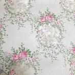 Exclusief bloemen behang Engelse stijl, Huis en Inrichting, Stoffering | Behang, Ophalen of Verzenden, Minder dan 10 m², Roze