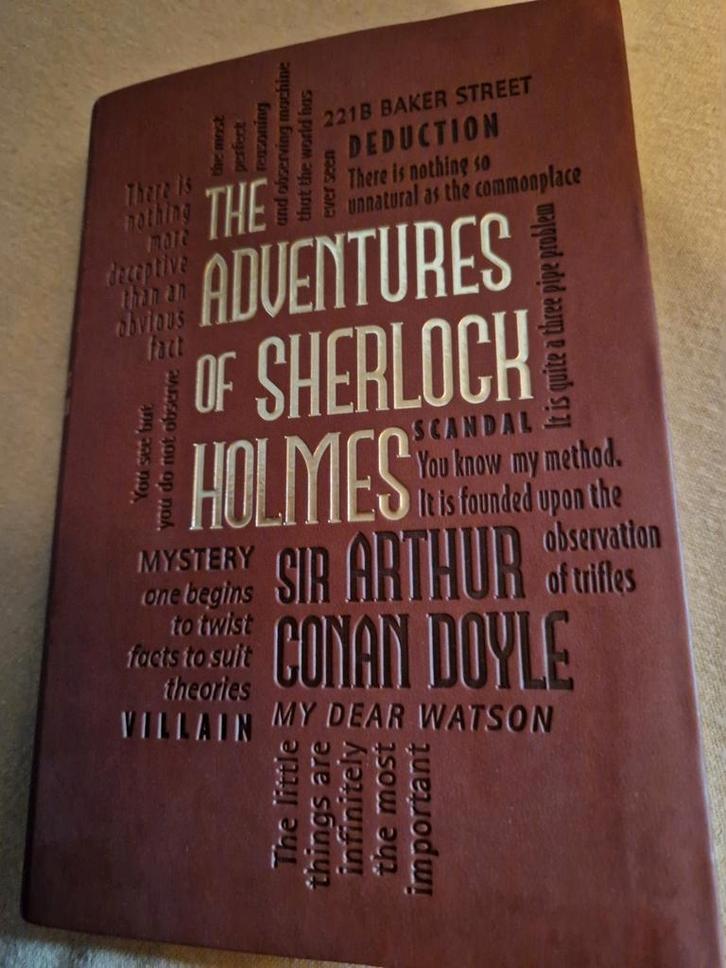 the adventures of sherlock holmes lederen gebonden editie, Boeken, Detectives, Zo goed als nieuw, Ophalen of Verzenden
