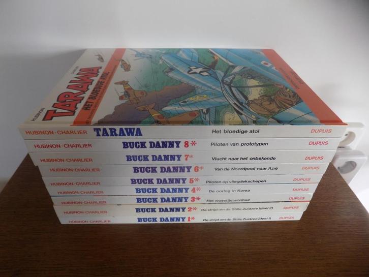Buck Danny ~ Bundelingen 1 tm 8 + Tarawa, Boeken, Stripboeken, Gelezen, Eén stripboek, Ophalen of Verzenden
