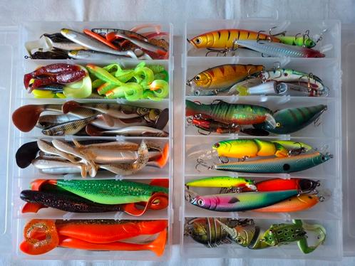 2 tackleboxen vol kunstaas, Watersport en Boten, Hengelsport | Roofvissen, Zo goed als nieuw, Overige typen, Ophalen of Verzenden