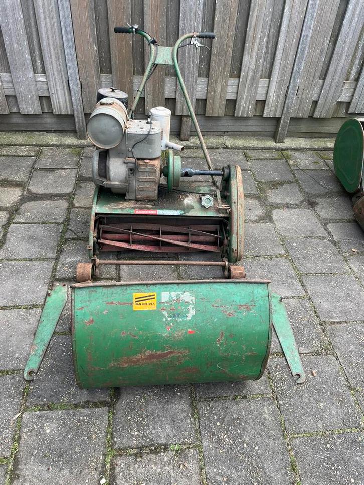 Ransomes 24 kooienmaaier grasmaaier tuin hovenier grasveld., Tuin en Terras, Grasmaaiers, Gebruikt, 50 cm of meer, Opvangbak, Versnellingen