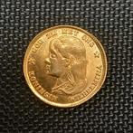 Massief Doublé Gouden 10 Gulden Wilhelmina 1897 tientje, Postzegels en Munten, Verzenden, Goud, Koningin Wilhelmina, Losse munt
