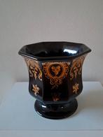 Bloempot Zenith zwart/goud, Antiek en Kunst, Ophalen