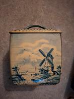 Vintage Beschilderde  tabaks blik met Molen, Ophalen of Verzenden