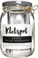 Kletspot - Ouderwets gezellige tafelgesprekken, Een of twee spelers, Ophalen of Verzenden, Zo goed als nieuw, Reisspel