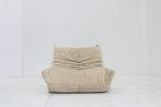 Vintage Togo Ligne Roset fauteuil velours beige, Ophalen, Gebruikt, Vintage, 75 tot 100 cm