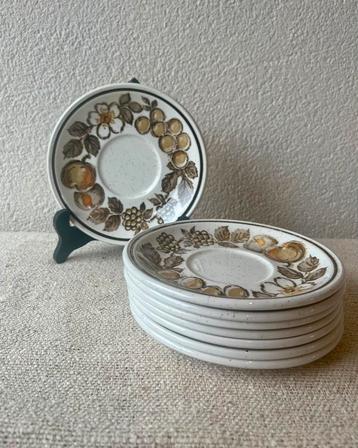 Vintage ontbijtbordjes fruitmotief Allendale by Myott beschikbaar voor biedingen