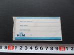 sticker KLM Luchtvaart *, Ophalen, Zo goed als nieuw, Bedrijf of Vereniging