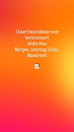 Ticket Andre Rieu, zaterdag 13 december. Kerstconcert, Eén persoon