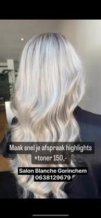 Highlights+toner €150,-, Diensten en Vakmensen, Kappers en Thuiskappers, Verven of Highlights