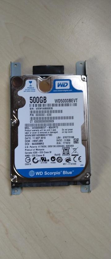 SATA Harddisc 500 GB. beschikbaar voor biedingen