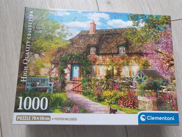 Legpuzzel 1000 stukjes.   70x50 cm Clementoni  beschikbaar voor biedingen
